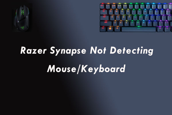 razer synapse not detecting keyboard